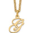 thumbnail image 1 of Custom Personalized Sterling Silver Gold-plated Letter G Initial Necklace SS/Gold Plated: Jewelry by Sweet Pea - Made in USA, 1 of 5