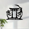 thumbnail image 1 of Custom Personalized Torii Gate Metal Wall Sign, Shrine Metal Wall, Japanese Traditional Wall Sign, Shinto Gate Wall , Home Decor, 1 of 6