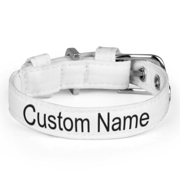 Custom Pet Name Dog Collar with Buckle Adjustable Safety Nylon Collars for Small Medium Large Dogs