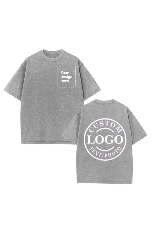 Custom Pet Name Text Washed Cotton Dog Mom Pet Parent Daily Dog Walking Shirt