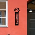 thumbnail image 1 of Custom Pet Paw Address Metal Sign, Vertical House Number Sign, Street Number Sign, Front Porch Sign, 1 of 6