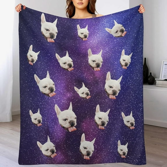 Custom Pet Photo Blanket, Customized Cat Face Blankets with Names, Personalized Picture Blanket, Pets on Blanket, Personalized Mothers Day, Gift for Pet Lover