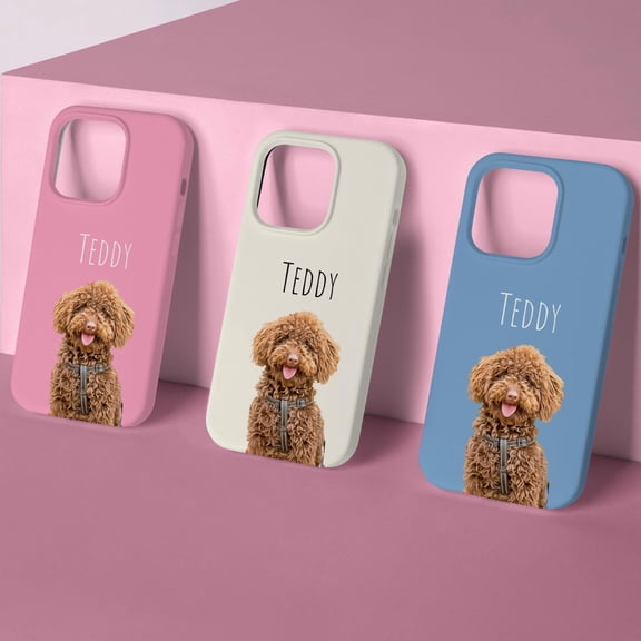 Custom Pet Photo Phone Case - Personalized Dog & Cat Picture Cover Compatible with iPhone 17 Series & Samsung S26 Ultra