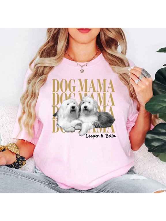 Custom Pet Photo Shirt Personalized Dog Cat with Name, ANANDHIS-Shirts
