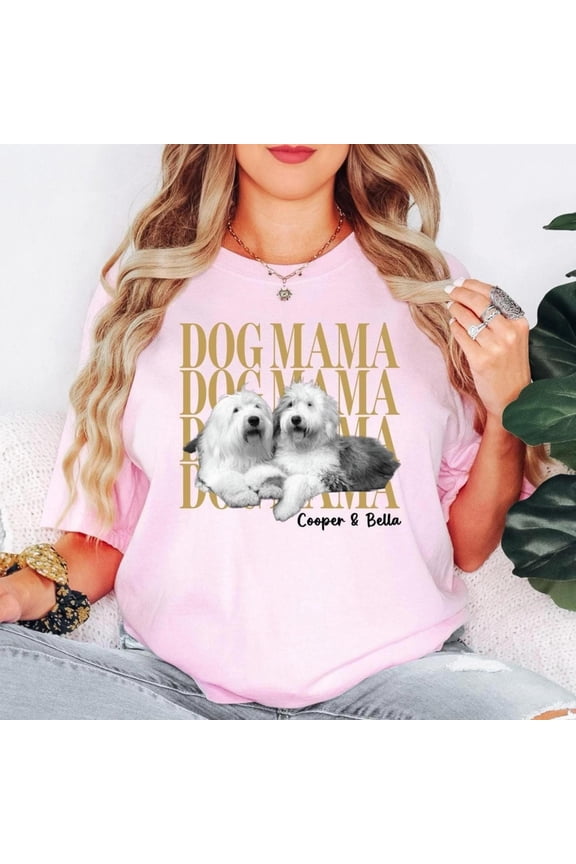 Custom Pet Photo Shirt Personalized Dog Cat with Name, ANANDHIS-Shirts