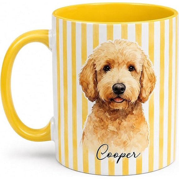 Custom Pet Portrait, Gift For Dog Dad, Custom Watercolor Photo, Customized, AURORAVALLEY, 11oz-15oz Mug