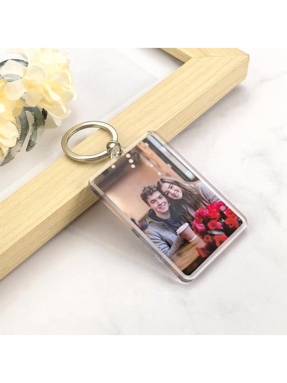 Custom Photo Acrylic Keychain, Personalized Gift