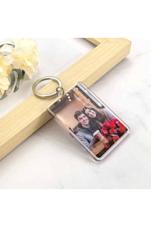 Custom Photo Acrylic Keychain, Personalized Gift