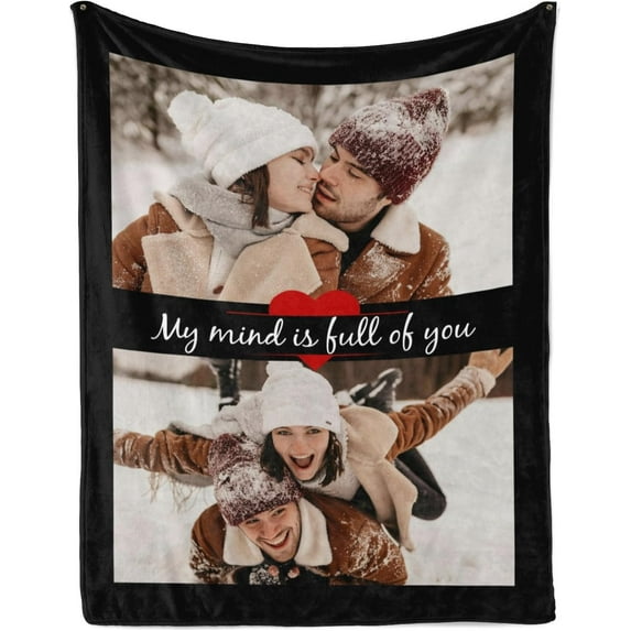Custom Photo Blanket for Kids Adult Picture Personalized Blanket and Throw Flannel Customized Blanket Blankets