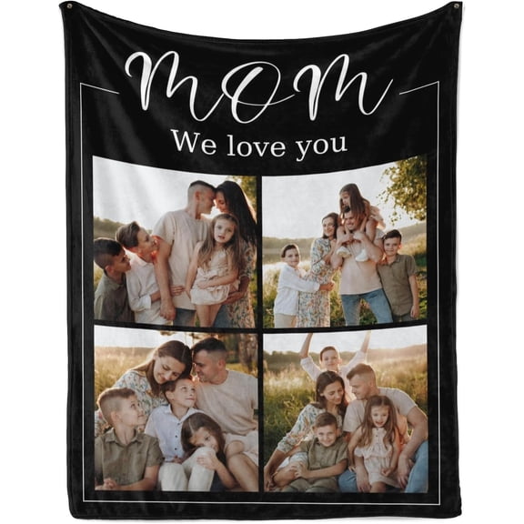 Custom Photo Blanket for Kids Adult Picture Personalized Blanket and Throw Flannel Customized Blanket Blankets
