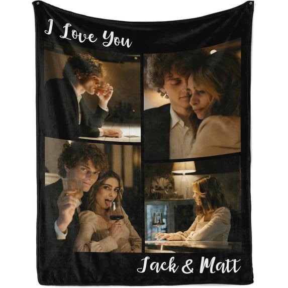 Custom Photo Blanket for Kids Adult Picture Personalized Blanket and Throw Flannel Customized Blanket Blankets