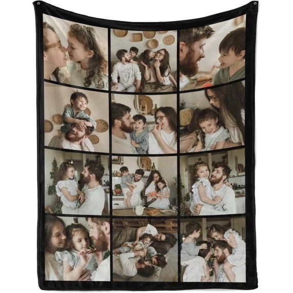 Custom Photo Blanket for Kids Adult Picture Personalized Blanket and Throw Flannel Customized Blanket Blankets