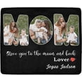 thumbnail image 1 of Custom Photo Blankets Using My Own Photos Personalized Throw Blanket with Pictures Text Customized Blanket for Adults Mom Dad Family Dog Kids Friends Lover Personalized Memorial Gift 60"x80", 1 of 6