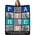 thumbnail image 1 of Custom Photo Blankets Using My Own Photos Personalized Throw Blanket with Pictures Text Customized Blanket for Adults Mom Dad Family Dog Kids Friends Lover Personalized Memorial Gift 60"x80", 1 of 6