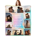 thumbnail image 1 of Custom Photo Blankets Using My Own Photos Personalized Throw Blanket with Pictures Text Customized Blanket for Adults Mom Dad Family Dog Kids Friends Lover Personalized Memorial Gift 60"x80", 1 of 6