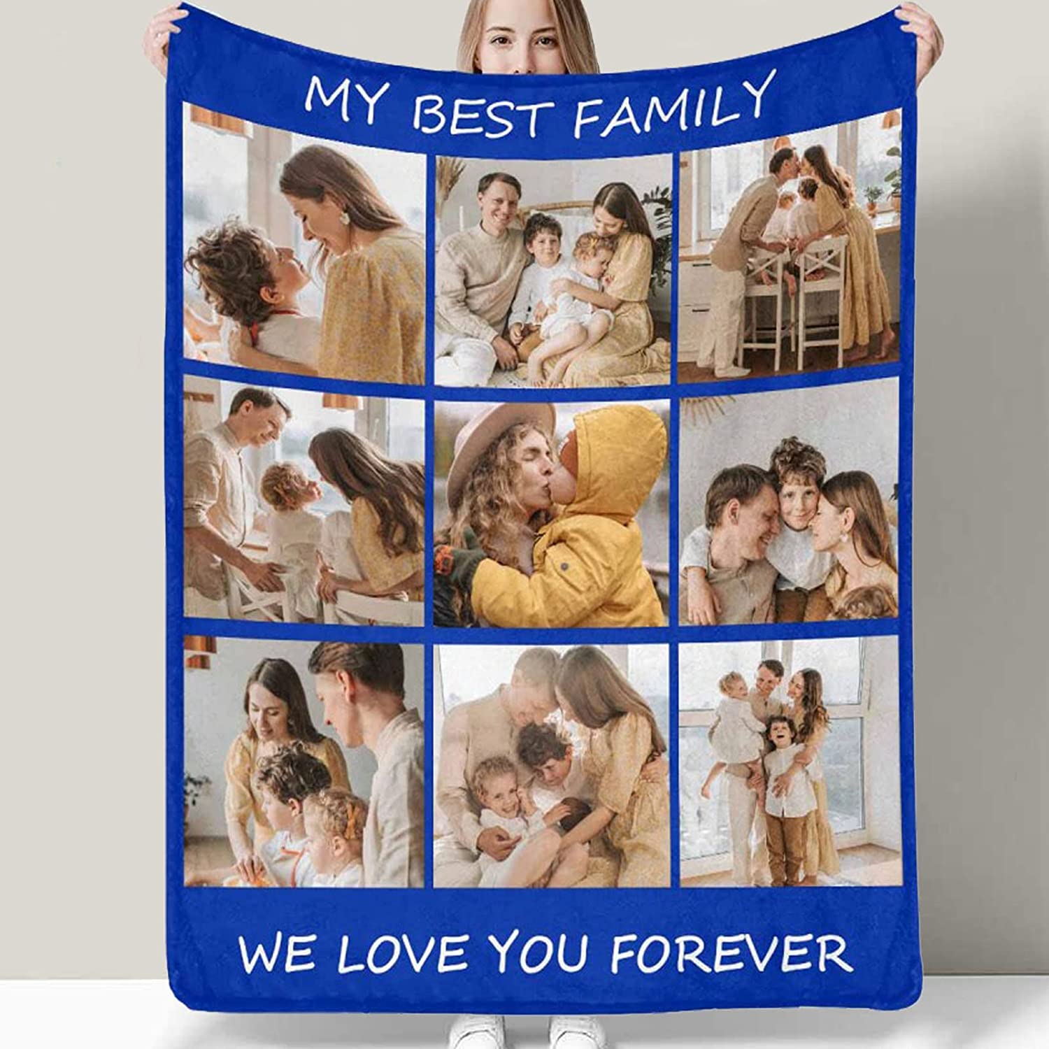 Custom Photo Blankets with Your Pictures Personalized Throw Blankets