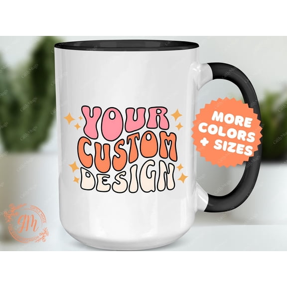 Custom Photo Coffee Mug Personalized Text Gift Custom Design on Cup