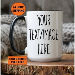 Custom Photo Coffee Mug Personalized Text Logo Mug