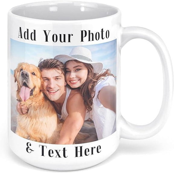 Custom Photo Coffee, Personalized Picture, Text, Name Gifts, AURORAVALLEY, 11oz-15oz Mug
