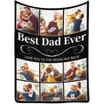 thumbnail image 1 of Custom Photo Collage Blanket for Family, Customized Bed Blanket with 10 Pictures & Text for Best Friends Kids Personalized Your Own Photos on Throw Blanket for Birthday Memorial Gifts A Blankets, 1 of 5