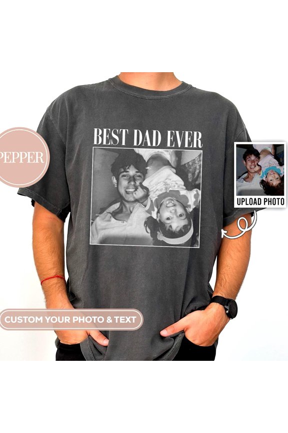 Custom Photo Dad Shirt, Personalised Dad Shirt, Dad Picture Tshirt , Christmas Gift for Dad, Dad Tee, Dad Gift, Grandpa Gift