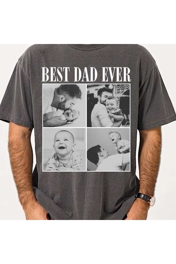 Custom Photo Dad Shirt Personalized Dad Shirt Dad Picture Tshirt Christmas Gift for Dad Fa