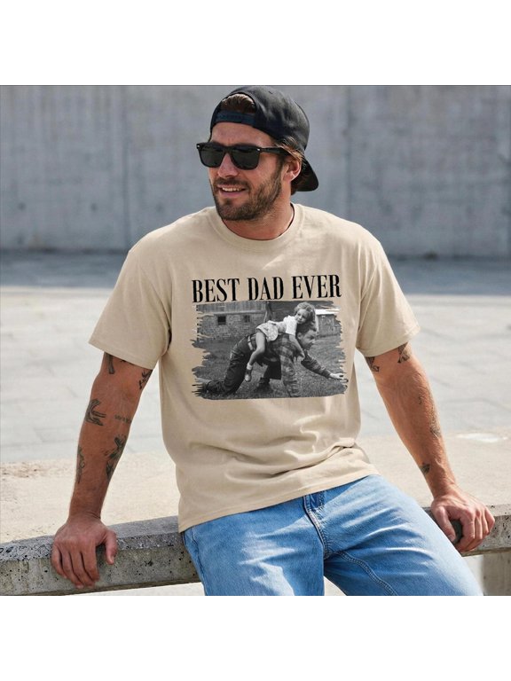 Custom Photo Dad Tshirt Personalised Dad Shirt Dad Picture Tee Dad Gift Grandpa GiftPIC987