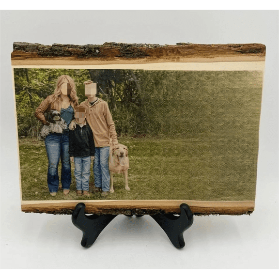 Custom Photo Engraving with Letter Christmas Wood Wedding Gift Wood Plaque Picture Frame Wedding Photo Frame for Mom Christmas Gift$$Home Decor, Kitchen, & Other