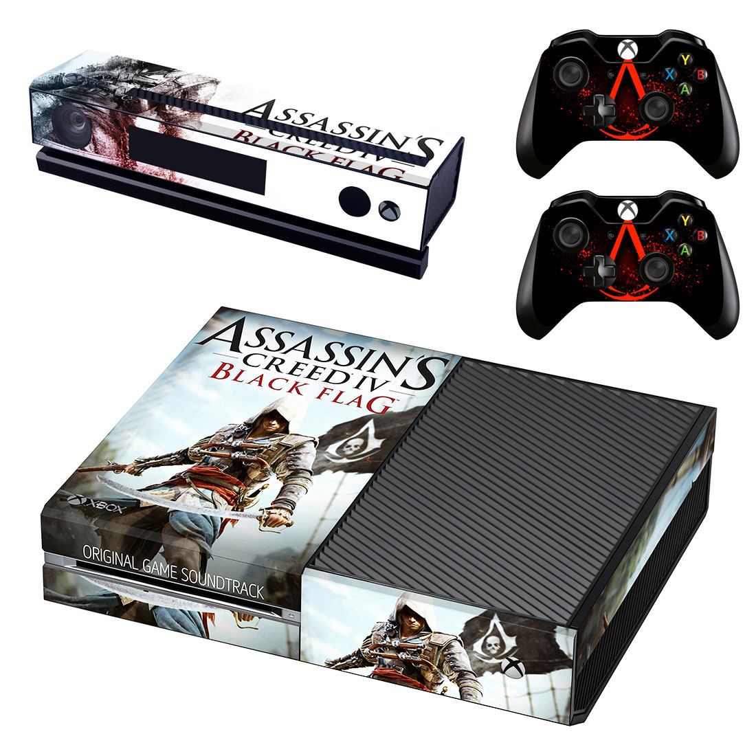 Custom Photo Full Body Vinyl Skin Stickers for Xbox One Console and ...