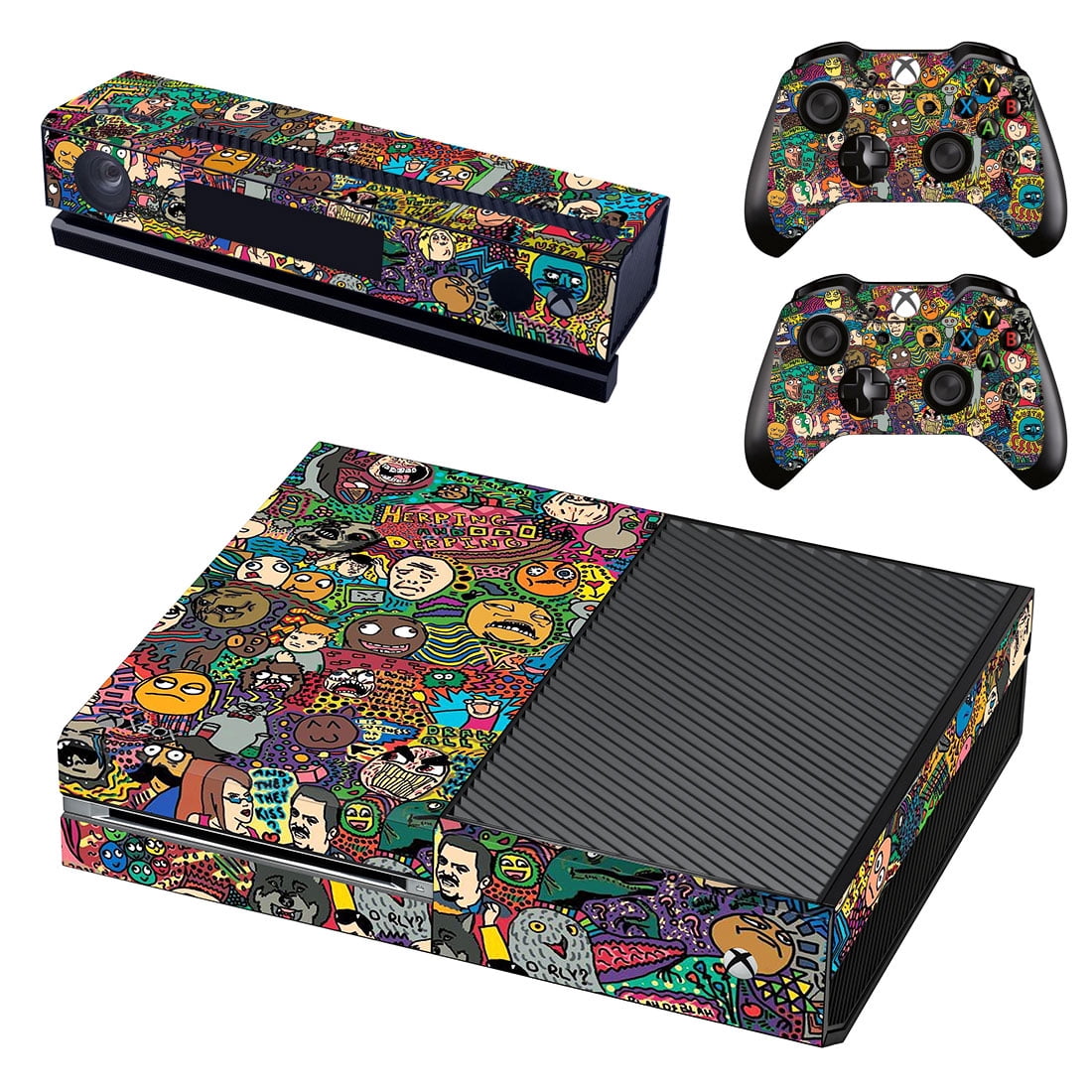 Exbox Sticker Custom Photo Full Body Vinyl Skin Stickers for Xbox One Console and ...
