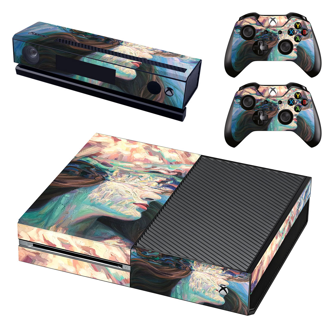Custom Photo Full Body Vinyl Skin Stickers for Xbox One Console and ...