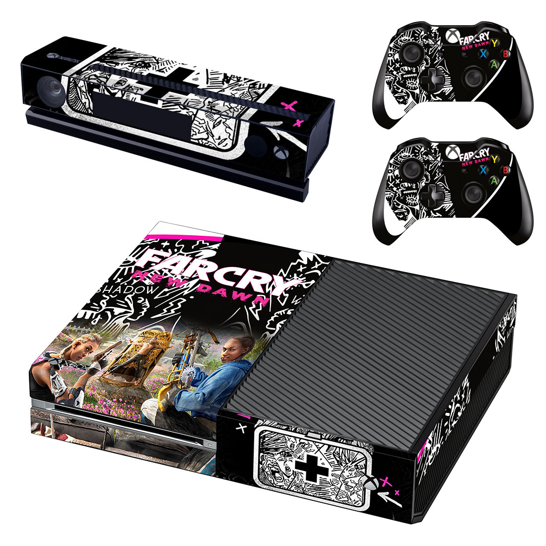 Custom Photo Full Body Vinyl Skin Stickers for Xbox One Console and ...