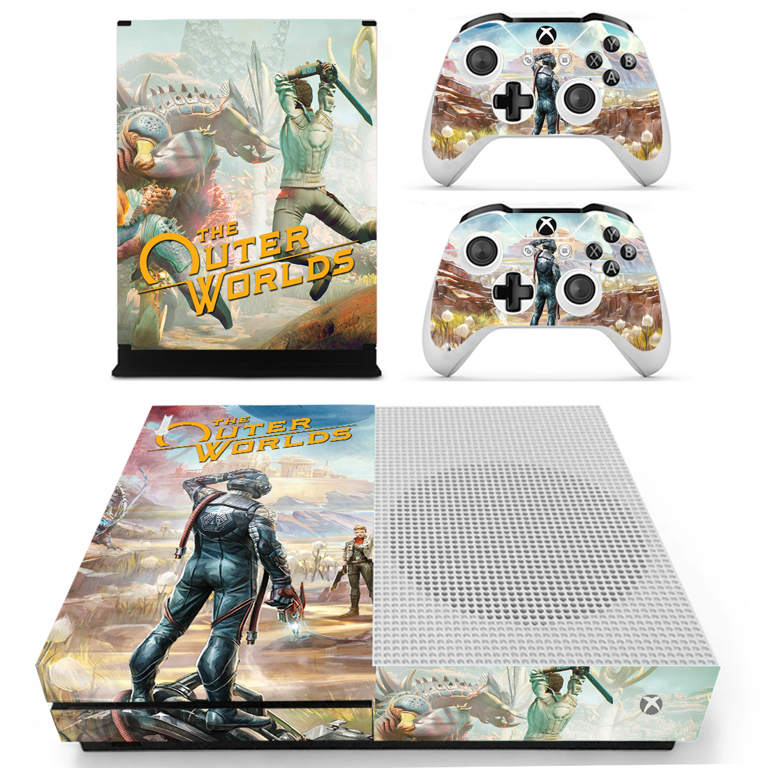 Custom Photo Full Body Vinyl Skin Stickers for Xbox One S Console and ...