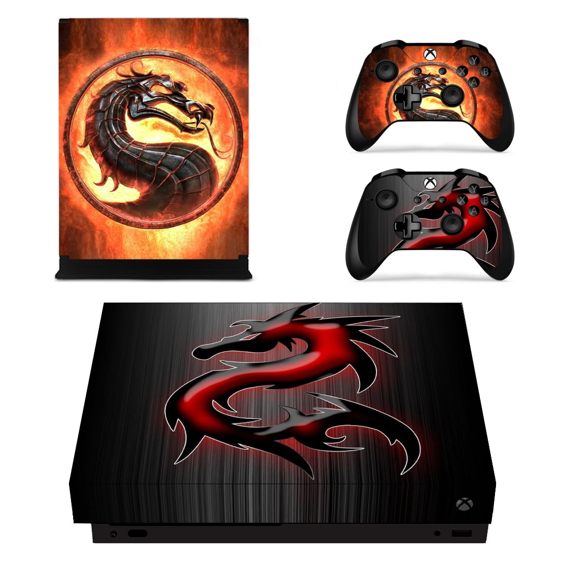 Custom Photo Full Body Vinyl Skin Stickers for Xbox One X Console and ...