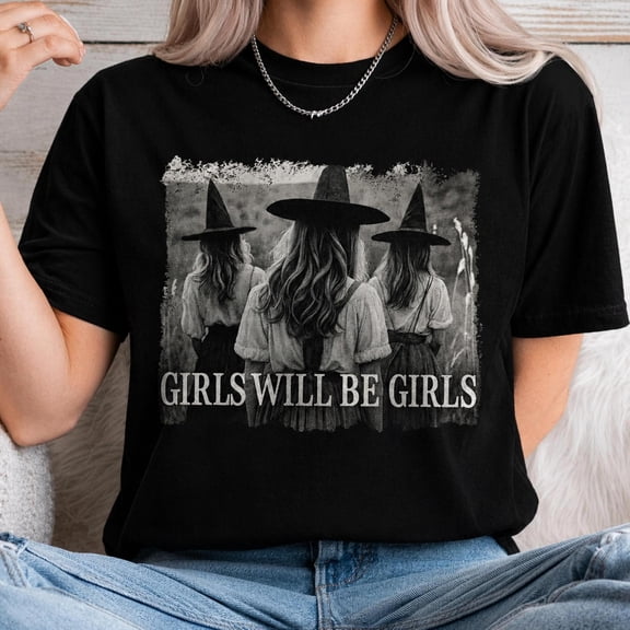 Custom Photo Girls Will be Halloween Witch, Gift For Bestie, ANANDHIS-Shirts