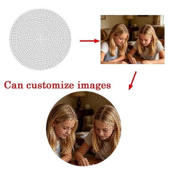 Custom Photo Jigsaw Puzzle 20.5" Thick Paperboard Customized Picture Puzzle with Backside Letter Mark Unique Keepsake Decor for Family Gathering Birthday Holiday & Meaningful Gift