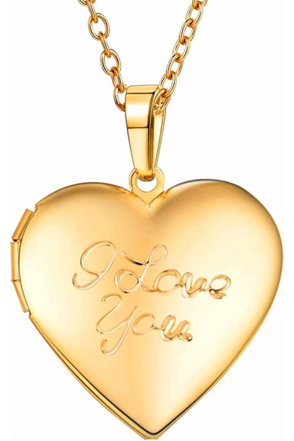 Custom Photo Locket Necklace - Oval & Heart Shaped Locket - Gold/Silver/Rose Gold Personalized Image Necklaces for Women