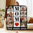 thumbnail image 1 of Custom Photo Mom Blanket - Birthday Gifts for Mom from Daughter, Son - Mother Birthday Gifts - to My Mothers Throw Blanket 30"x40", 1 of 8
