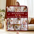 thumbnail image 1 of Custom Photo Mom Blanket - Birthday Gifts for Mom from Daughter, Son - Mother Birthday Gifts - to My Mothers Throw Blanket 30"x40", 1 of 8
