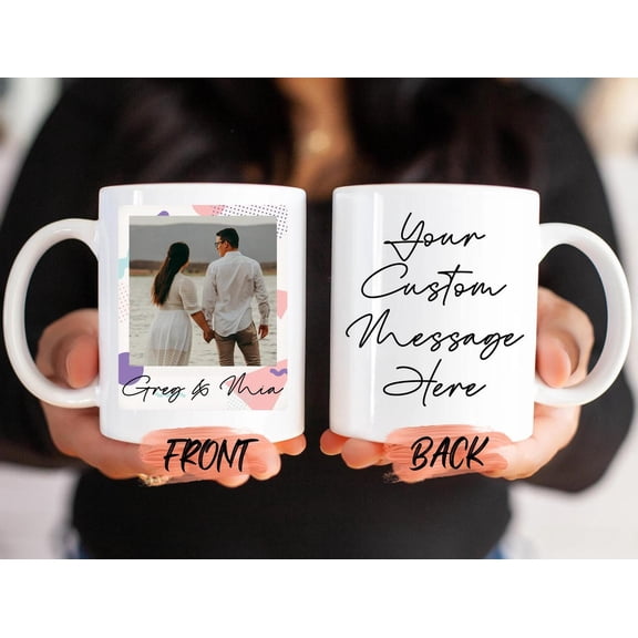 Custom Photo Mug, Personalized Photo Mug For Couples’ Christmas Gift, Photo Mug, Picture Mug, Bekilab, 11oz-15oz Mug