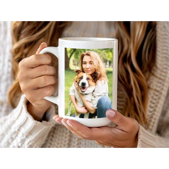 Custom Photo Mug with Text, Personalized Coffee Mug, Gift for Family and Friends