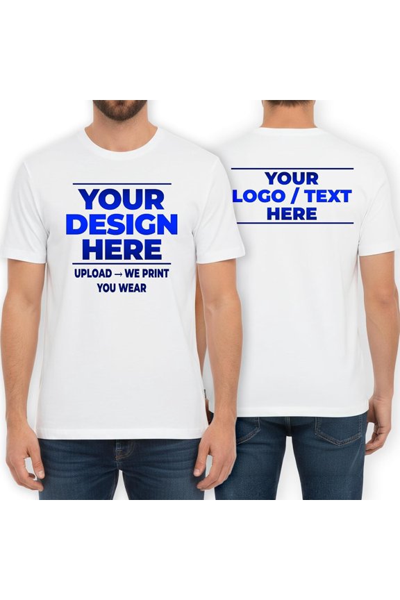 Custom Photo Name Logo Coach T-Shirt Daily Wear Personal Work Identity Tee