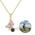 thumbnail image 1 of Custom Photo Necklace for Women, Personalized Pink Butterfly Pendant with Eternal Rose Gift Box, Perfect Gift for Birthday, Anniversary, Wedding, Valentine's Day, Mother’s Day and Christmas, 1 of 6