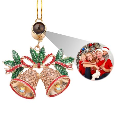 Custom Photo Ornament for Christmas Tree Personalized Snowflake Projection Ornament, 2025 Creative Custom Snowflake Photo Projection Ornaments, Home Decor for Xmas Party