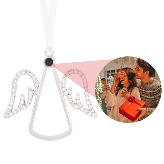 Custom Photo Ornament: Festive Christmas Projection Decoration, Perfect Holiday Gift