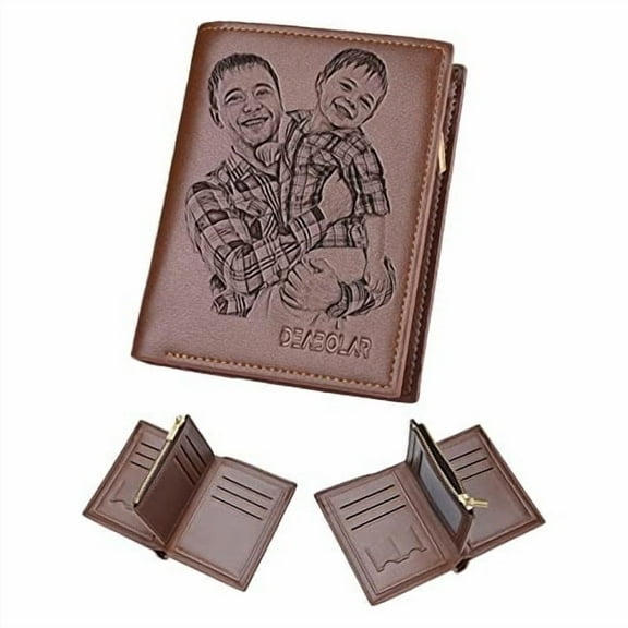 Custom Photo PU Leather Wallet, Purse With Various