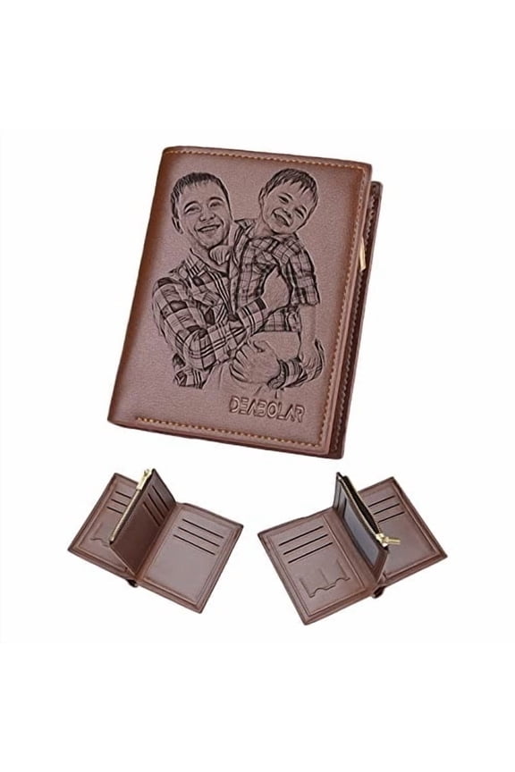 Custom Photo PU Leather Wallet, Purse With Various