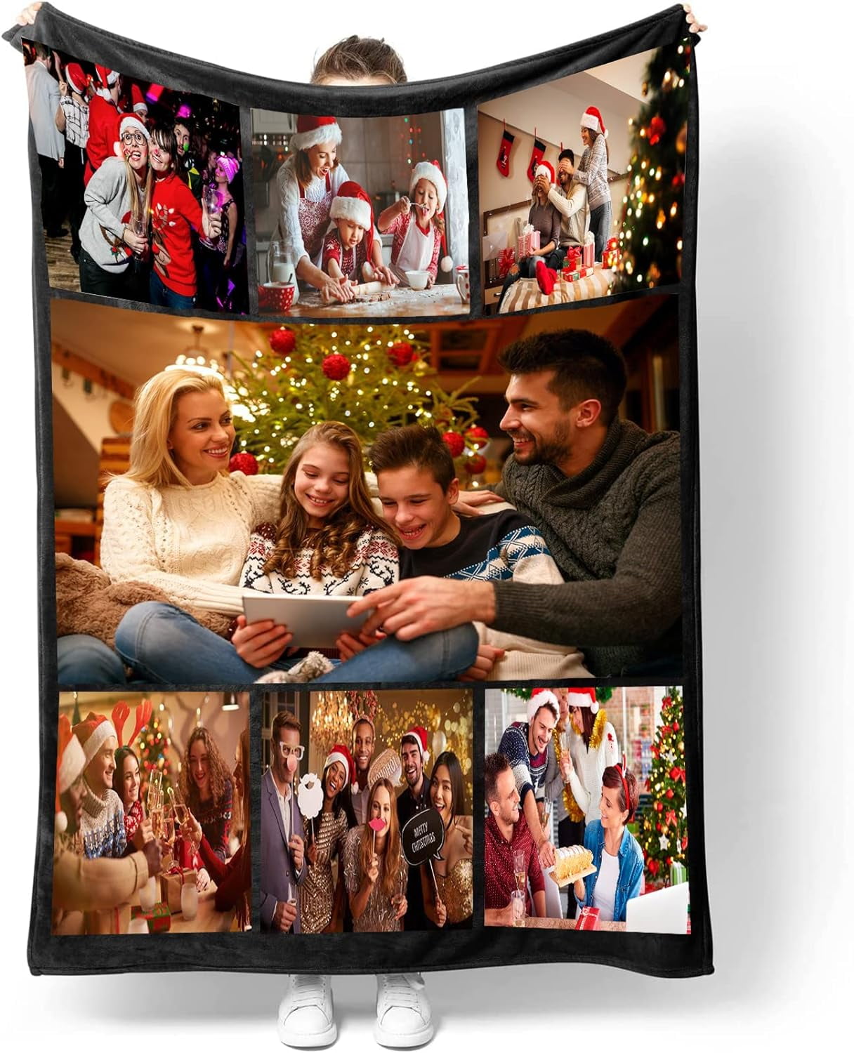 NIBESSER Baby Fleece Blanket, Personalised Baby Blanket With Nae, Soft And Cofortable