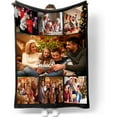 thumbnail image 1 of Custom Photo Picture Blanket, Personalised Blanket with Text Collage Pictures, Soft Custom Blanket Gifts, for Kid Mum Dad Friend Couple Birthday Wedding Gift, 1 of 6