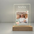 thumbnail image 1 of Custom Photo Picture LED Wood Stand Night Light Up Table Lamp Best Grandma Nana Mother's Day Engrave Free Love You Message Personalized Gift, 1 of 7
